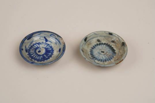 古美術 中国 清時代 筆洗 青磁 皿 盃 2点