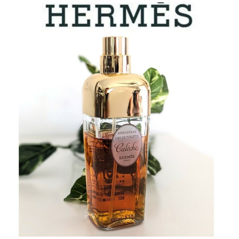 希少 エルメス Caleche HERMES カレーシュ EDT オードトワレ eau de toilette 香水 スプレー アンティークボトルデザイン 100ml フランス製