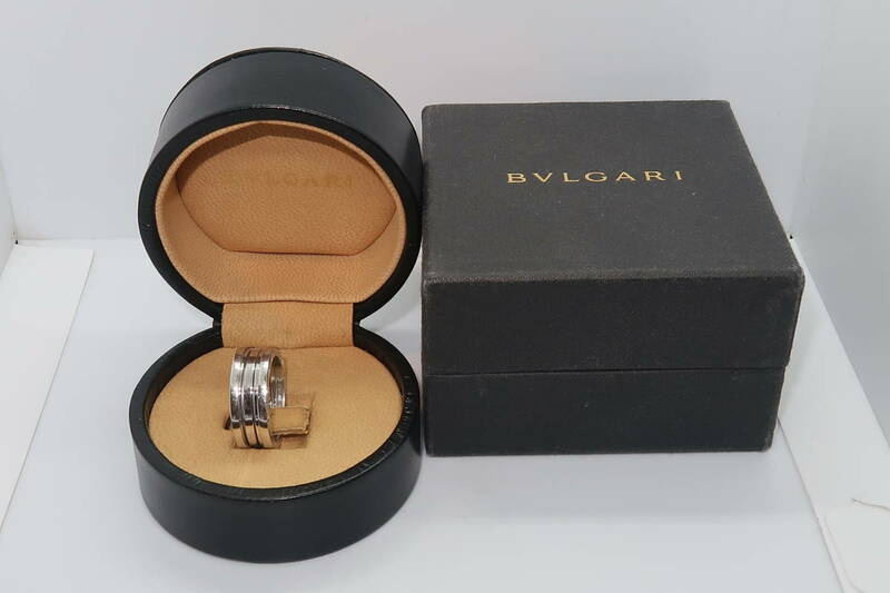 ▲▽ブルガリ BVLGARI ビーゼロワン B-ZERO1 リング K18WG/750 ♯59△▼