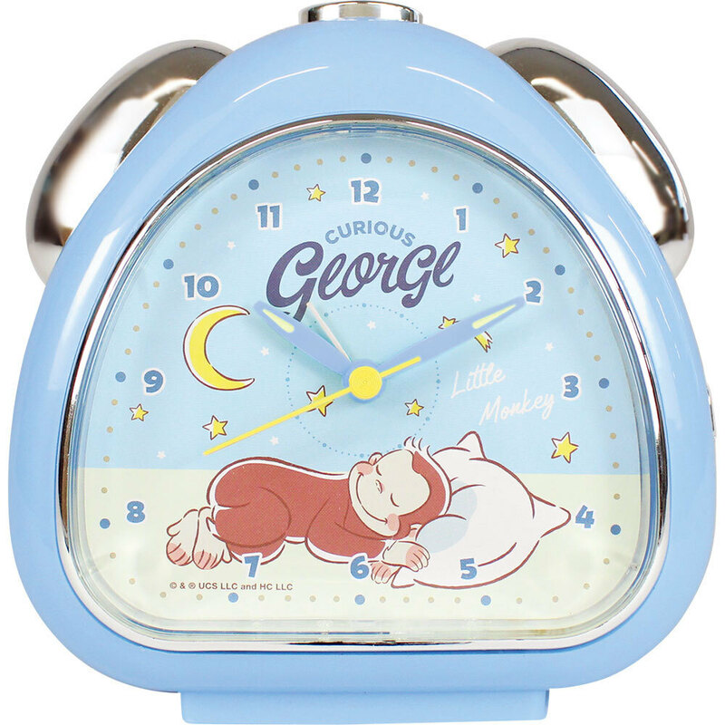 ☆ おさるのジョージ/おやすみ ☆ おむすびクロック 目覚まし時計 おしゃれ 子供 時計 かわいい クロック 女の子 男の子 子ども スヌーズ