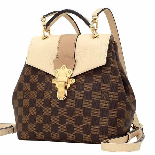 【送料無料】【本物】LOUISVUITTON★ルイヴィトン★クランプトン・バックパック★N42259★ダミエ★クレーム★ハンドバック★ショルダー★革