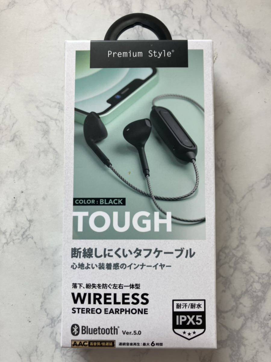 PGA ピージーエー PG-BTE12TC1BK [Bluetooth搭載 ワイヤレスイヤホン インナーイヤータイプ ブラック]　未使用品　送料無料