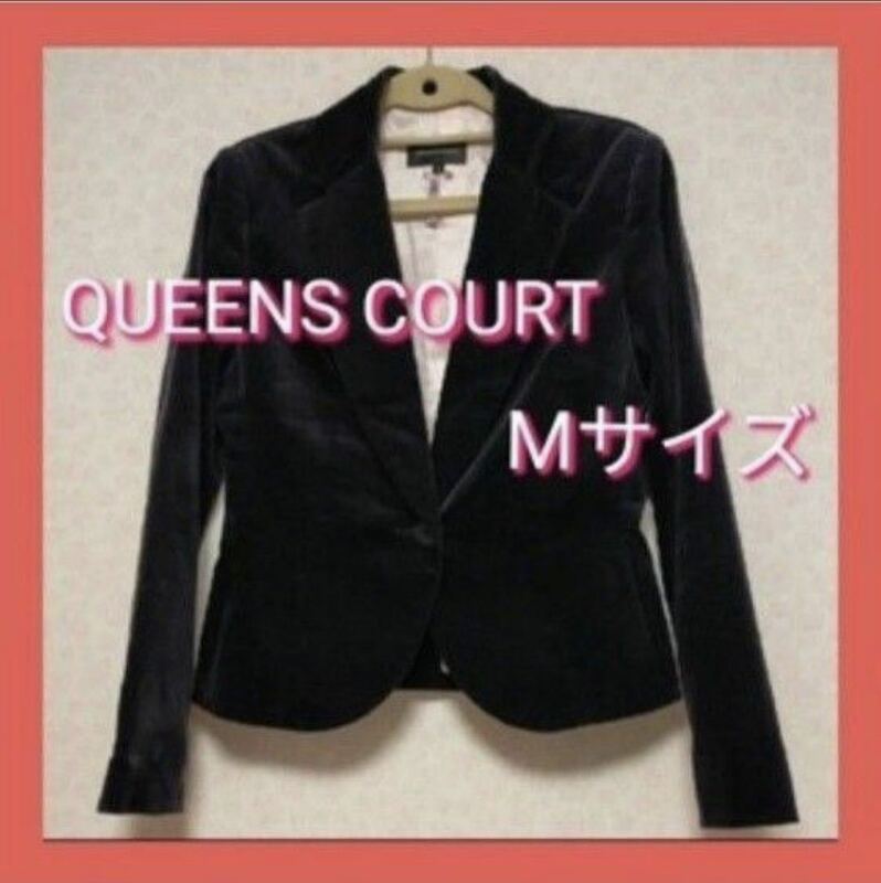 QUEENS COURT ジャケット　スーツ　アウター　テーラードジャケット　ネービー／ピンク　M