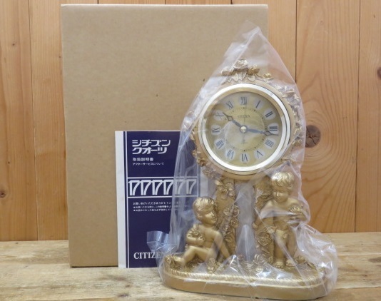 即決・CITIZEN・置時計・スイートエンゼル・4RG660・43 金色仕上・シチズン ・検スィート