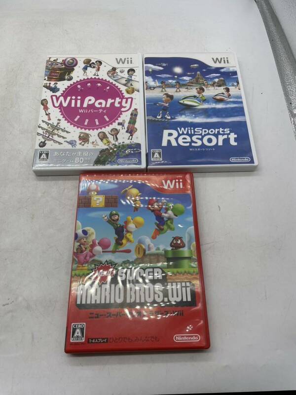 Wiiソフト Wii Wiiパーティ Wiiスポーツリゾート スーパーマリオブラザーズ 任天堂 ゲームソフト マリオ ゲーム マニア 懐かし 001