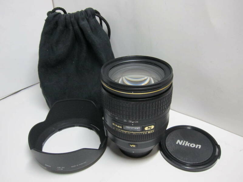 Nikon AF-S ED VR N 24-120mm f4G (ナノクリ) ■動作OK■ 10680 