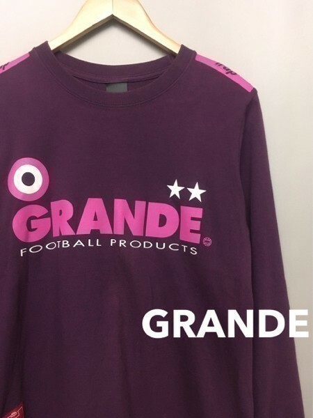 ◎▼【良品】グランデ GRANDE サッカー ロンＴシャツ メンズ S&