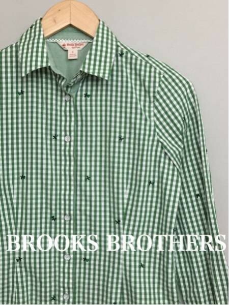 ブルックス ブラザーズBrooksBrothers レディース ギンガムチェック シャツ 長袖 女性用 0サイズ　&