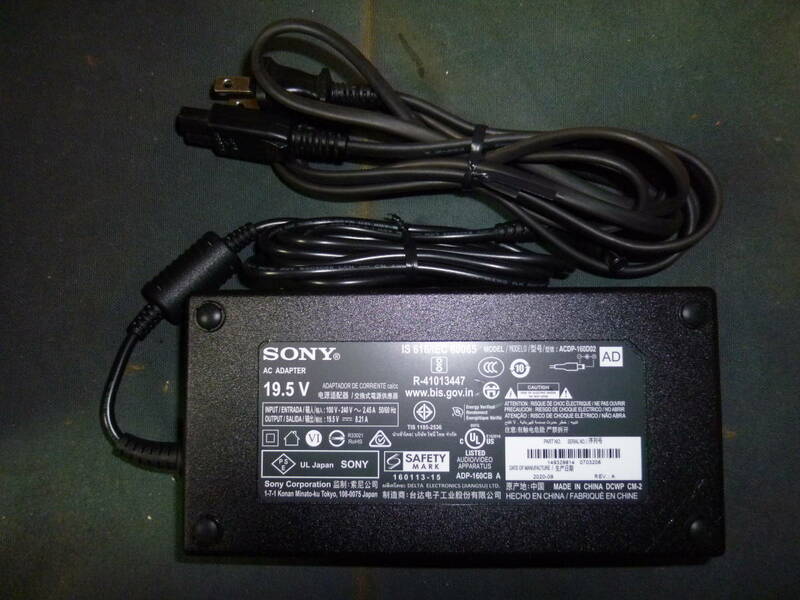 新品未使用 SONY液晶テレビ用純正電源 ACアダプター ADP-160CB A 19.5V 8.21A 定価\19800