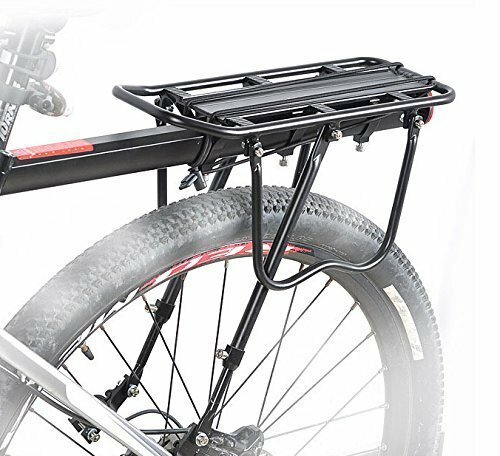 B035 リアキャリア 自転車用後付け 荷台 耐荷重25Kg 反射板付 丈夫で軽量なアルミ製 通勤や通学に最適です