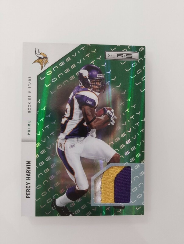 PERCY HARVIN 2011 NFL panini ROOKIE & STARS PRIME PATCH 10/99 VIKINGS パッチ カード バイキングス