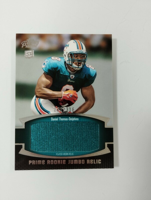 DNIEL THOMAS 2011 NFL TOPPS PRIME ROOKIE JERSEY 222/318 DOLPHINS ルーキー ジャージ カード ドルフィンズ