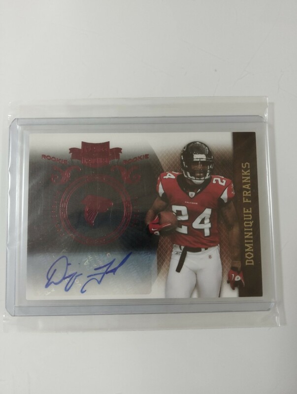 DOMINIQUE FRANKS 2010 NFL PANINI PLATES&PATCHES ROOKIE AUTO 112/449 FALCONS ルーキー 直筆サイン カード ファルコンズ