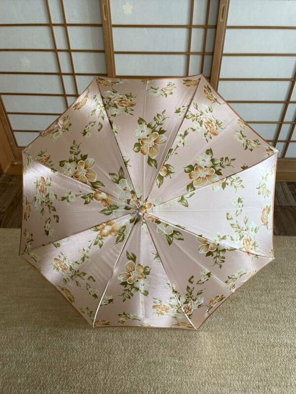 ＭＭ35］傘　雨具　雨傘　長傘　8本骨 花柄　花　可愛い　ピンク系　女性用　レディース　