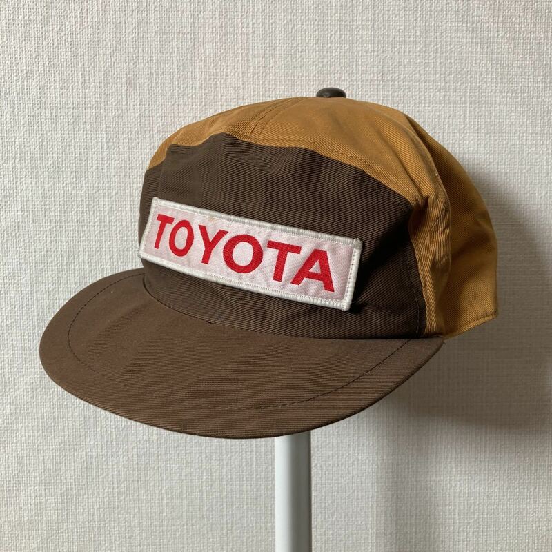 TOYOTA トヨタ バイカラー ロゴジェットキャップ ブラウン メンズ 帽子