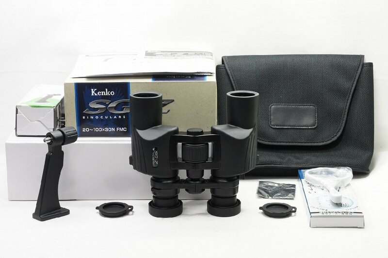 【アルプスカメラ】新品級 KENKO ケンコー SG-Z 20-100×30N FMC 双眼鏡セット リミテッド 元箱付 230819l