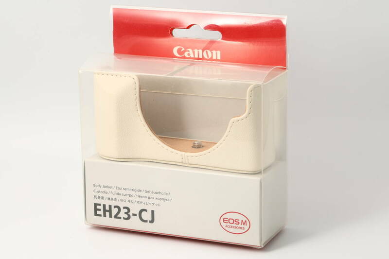 ★未使用★ キヤノン CANON ボディジャケット EH23-CJ(WH) ホワイト カメラケース 【EOS M】 #001 #0624126 #083