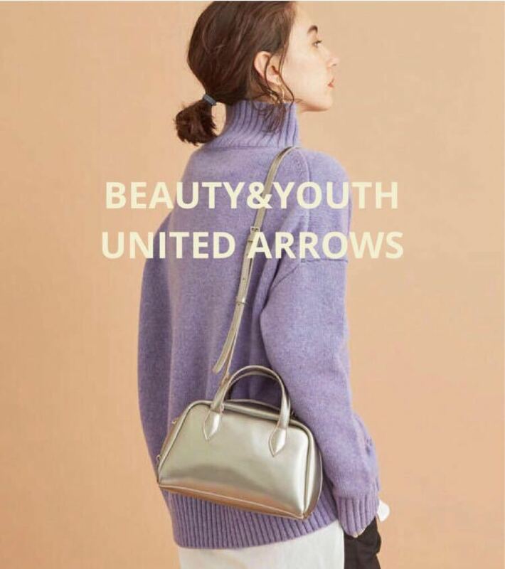 未使用＊BEAUTY&YOUTH UNITED ARROWS ミニボストン 完売シルバー