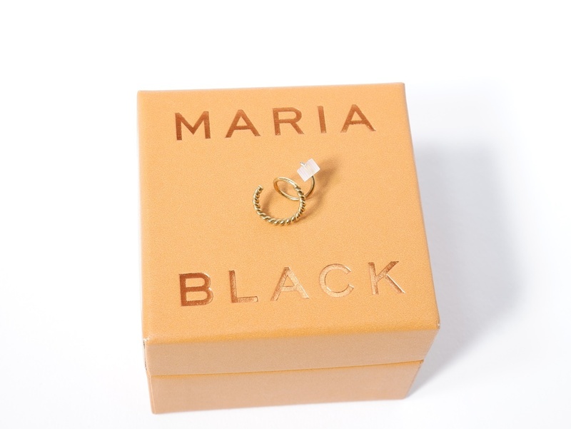 MARIA BLACKマリアブラック Sofia Twirl Pierced Earringイエローゴールドソフィアツイルピアス(左用)[LACA67330]