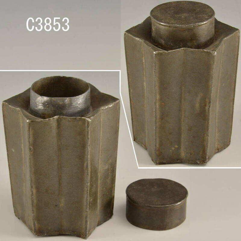 C03853 應祥夫號自造 錫製茶心壷 約337ｇ：真作