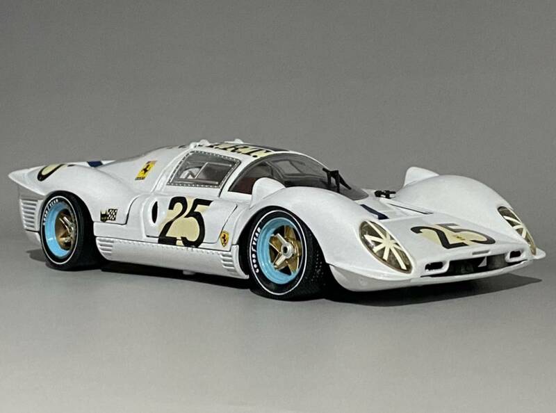 1/18 Ferrari 412 P N.A.R.T. #25 Le Mans 24h 1967 ◆ P.Rodriguez / G.Baghetti ◆ フェラーリ 412P (330 P4) Jouef Evolution