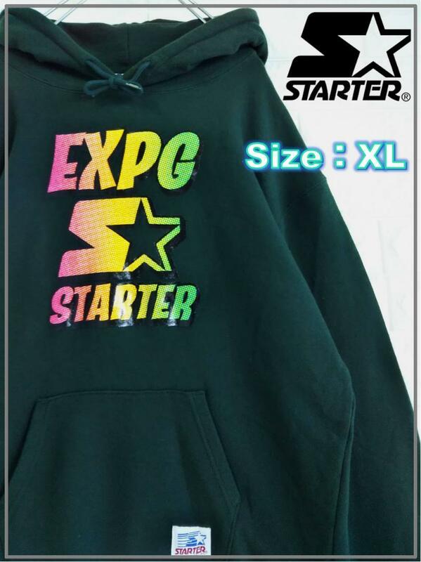 STARTER スターター ビッグシルエット ロゴ パーカー XL 3433
