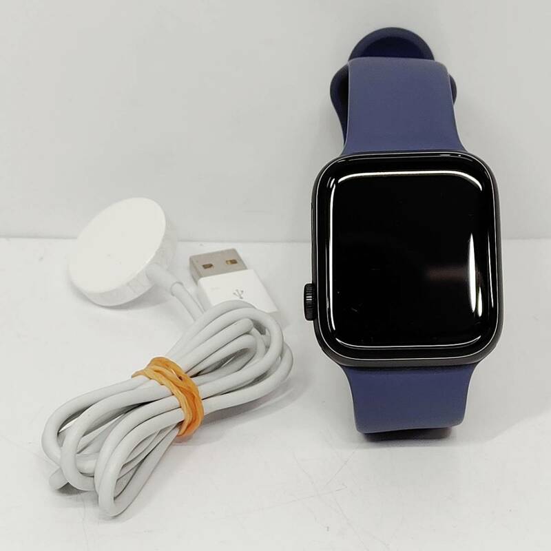 ●アップル A2157 アップルウォッチ Apple Watch SERIES 5 44mm ALUMINIUM ＆ CERAMIC GPS 充電器付き アルミニウムケース N165