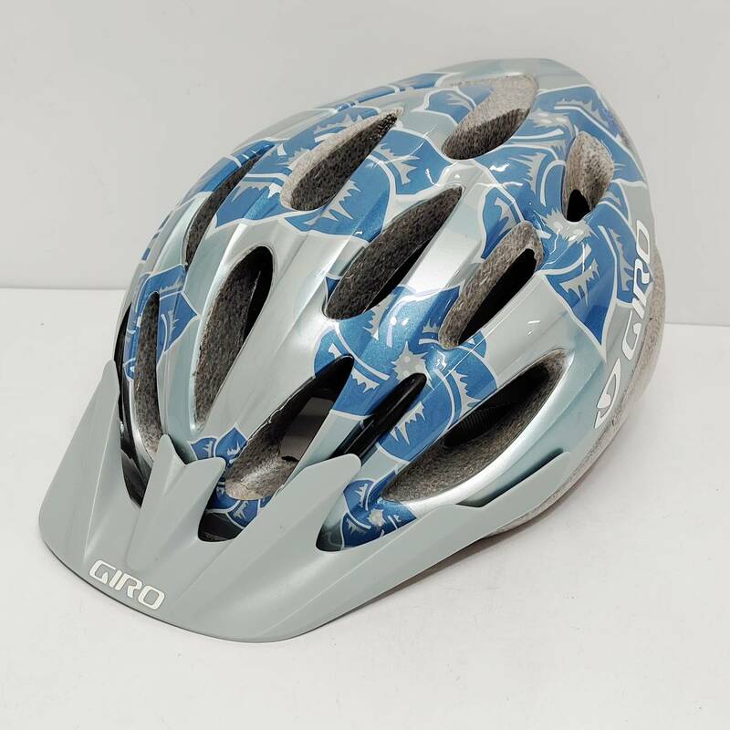 ●ジロ G151X サイクルヘルメット 54-61cm GIRO シルバー×ブルー 大人用 Adult 自転車 サイクリング M1233