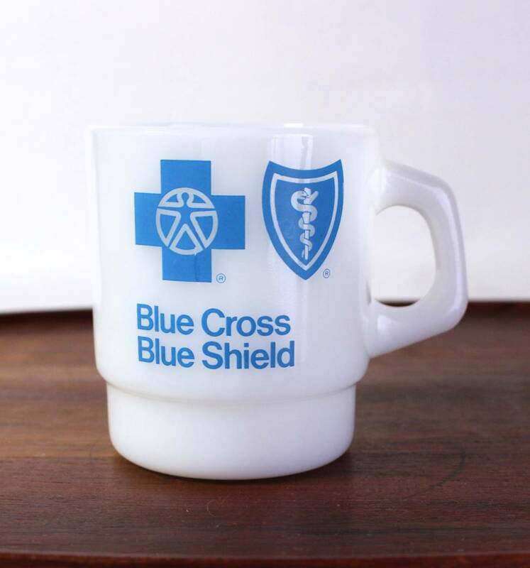 美品 【定形外発送】 ★ ファイーキング Blue Cross Shield ブルー・シールド・オブ・カリフォルニア スタッキング マグカップ マグ
