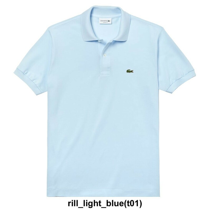(SALE)LACOSTE(ラコステ)ポロシャツ 半袖 鹿の子 メンズ 男性用 L1212 rill_light_blue(t01) XS(日本Sサイズ相当) la93-l1212-t01-xs★3