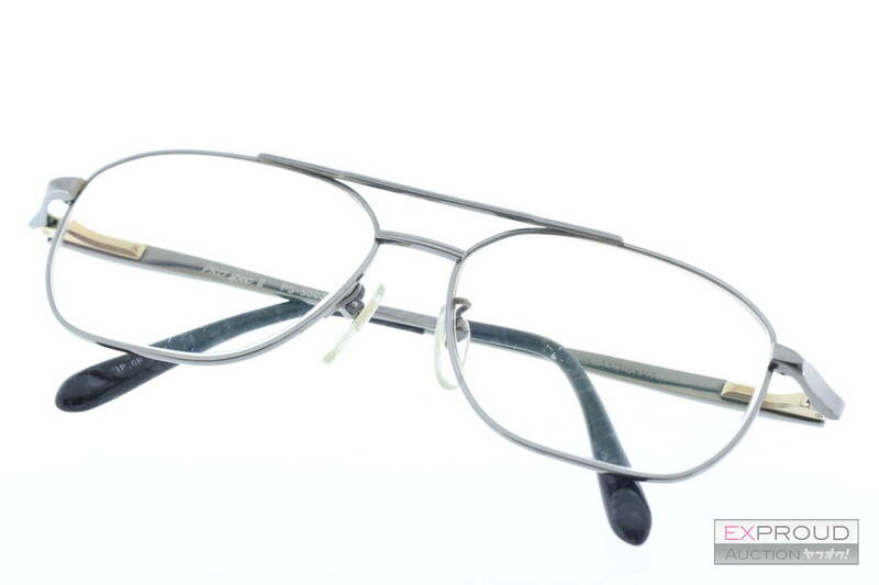 良品★R20 PRO spec Ⅱ PS-5002 IP 55□16-140 度入り 色付きレンズ シルバー×ブラック メガネフレーム メガネ 眼鏡 メタル チタニウム