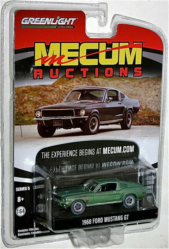 Greenlight Mecum Auctions 5 ブリット 1/64 1968 Ford Mustang GT フォード マスタング スティーブマックイーン Bullitt グリーンライト
