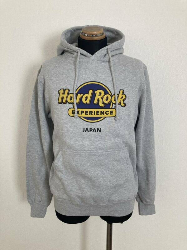 【Hard Rock EXPERIENCE】パーカー MEDIUM アイヌ紋様 ギター柄 裏起毛 IR ハードロックカフェ 北海道 JAPAN