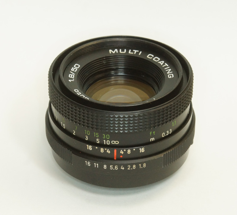 ドイツ製 PENTACON auto 1.8/50 MULTI COATING M42 253N-289 ブラック 後期型 A/M切替レバー