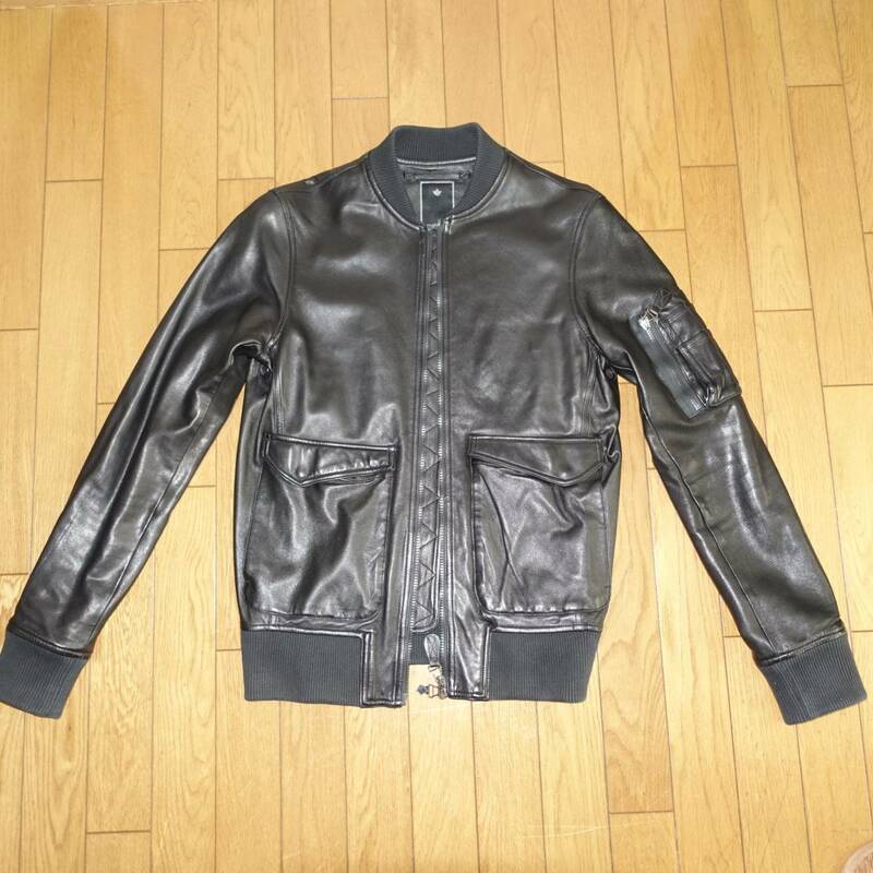 maharishi MA-1 Leather Jacket S マハリシ