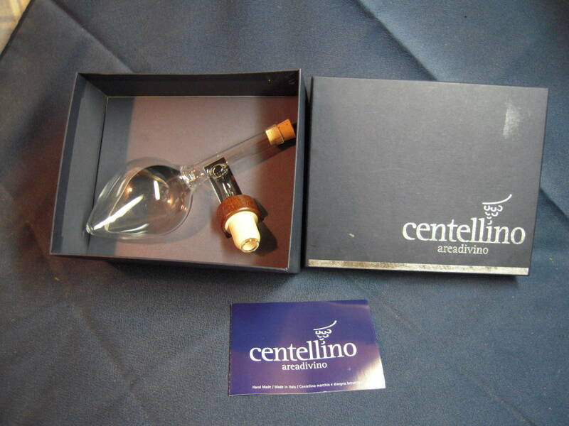 centellino ワインエアレーター＆デキャンティグボアラー　チャンテリーノ　イタリア製　デキャンタ