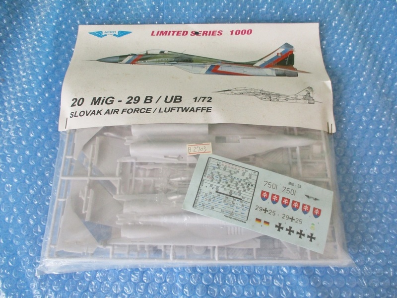 プラモデル AERD 1/72 ミグ-29 B/UB MIG-29 B/UB スロバキア空軍 ドイツ空軍 未開封 未組立て 稀少 当時物 海外のプラモ