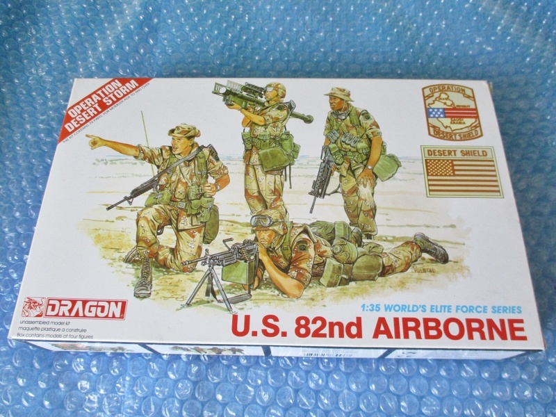 プラモデル ドラゴン DRAGON 1/35 アメリカ第82空挺部隊 U.S.82nd AIRBORNE 未組み立て 当時物 昔のプラモ 海外のプラモ