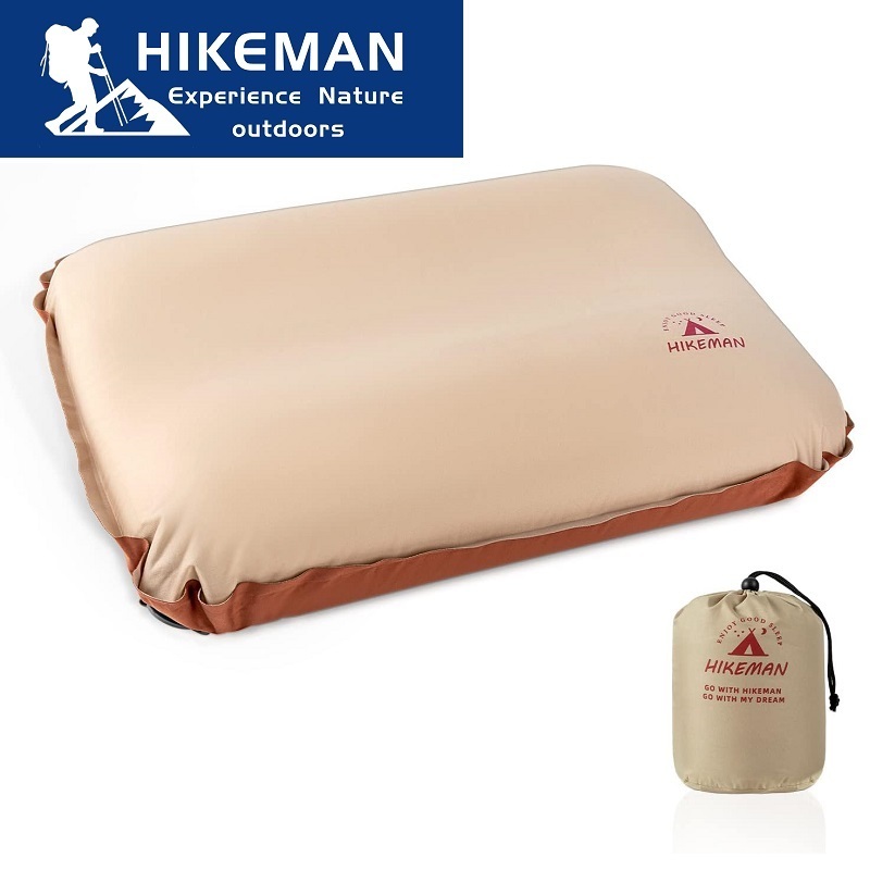 HIKEMAN キャンプ 枕 エアーピロー キャンプ枕 エアー枕 ハイクマン 自動膨張 インフレータブル 空気枕 マット 旅行枕 キャンプまくら 230