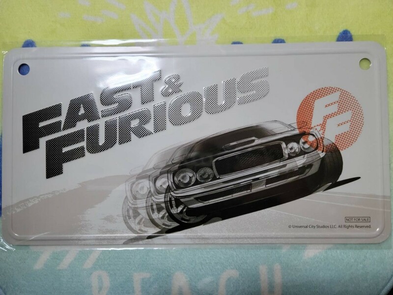 【非売品：未開封】ヤマダデンキ限定 ワイルド・スピード インテリアプレート [Fast & Furious]