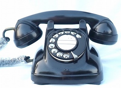 昭和レトロ　4号黒電話　整備済　中古美品　光回線可　モジュラー仕様　製造時期1972.1