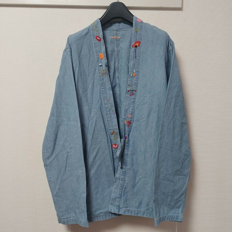 定価¥27250 新品 KAPITAL キャピタル KAKASHI カカシシャツ 花刺繍 長袖 シャツ K1804LS139 日本製 05I0502mel
