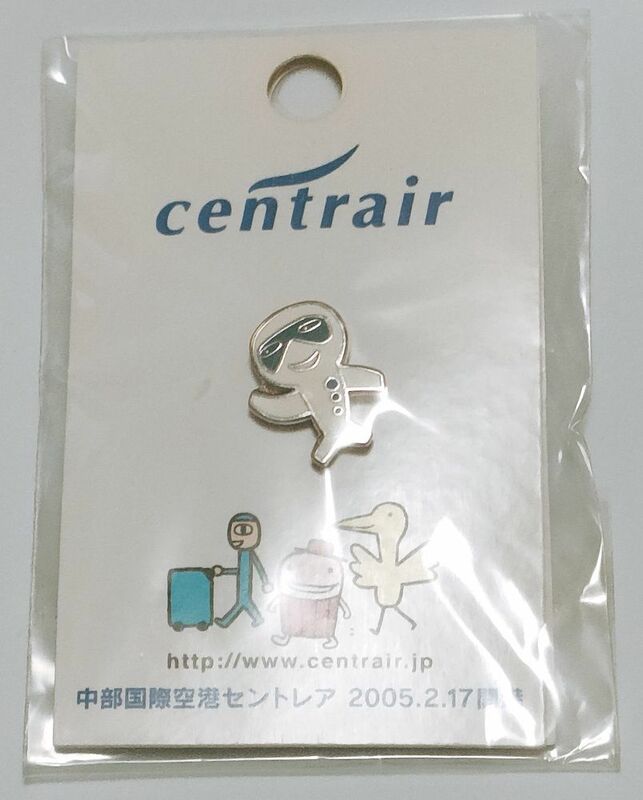 ピンズ　セントレア　ジェットくん　中部国際空港 centrair　ピンバッジ ピンバッチ