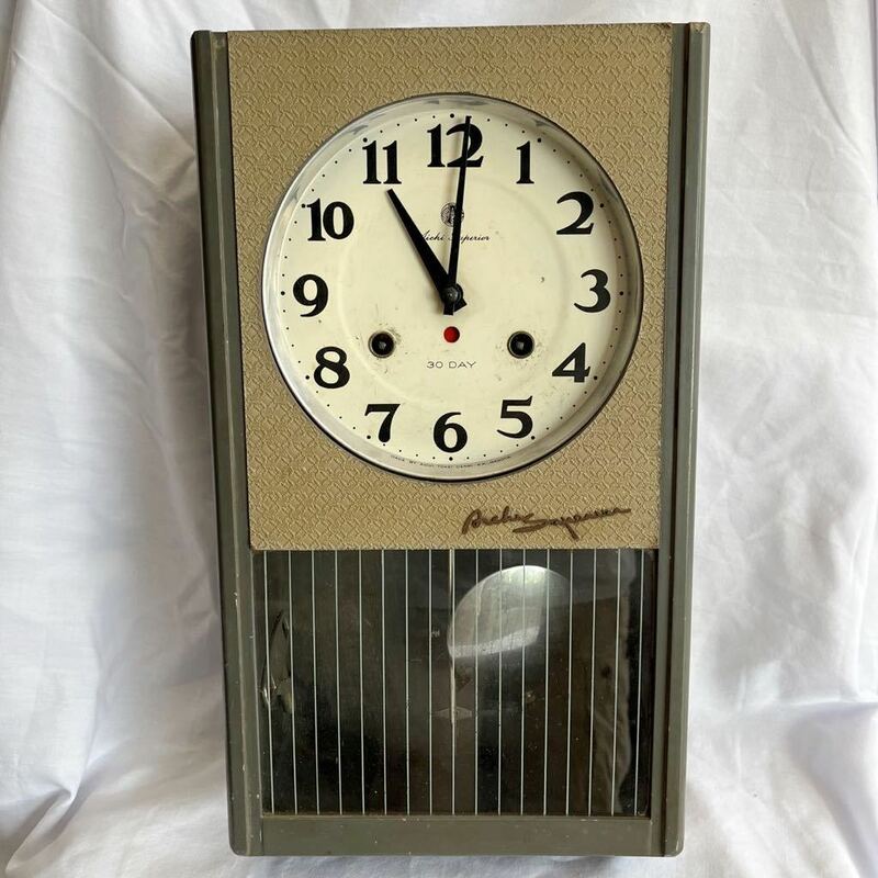 アイチ時計 振り子時計 ボンボン時計 柱時計 愛知時計 昭和レトロ アンティーク ビンテージ インテリア