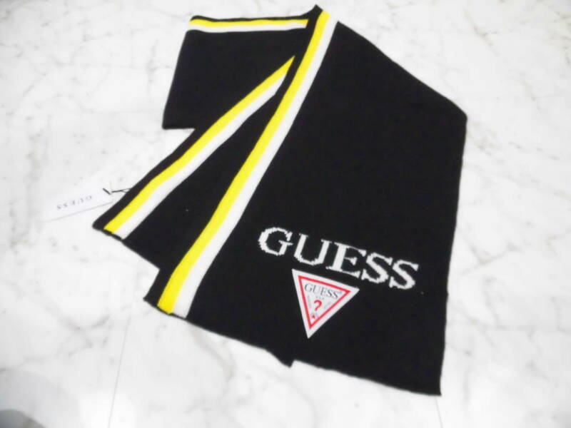 【新品未使用品タグ付き】 GUESS マフラー 定価4,900円+税 正規品 ゲス 3DS YLW-FF