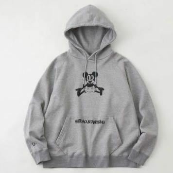 White Mountaineering　WM PRINTED HOODIE / DISNEY - GRAY ホワイトマウンテニアリング　スウェットパーカー SIZE2