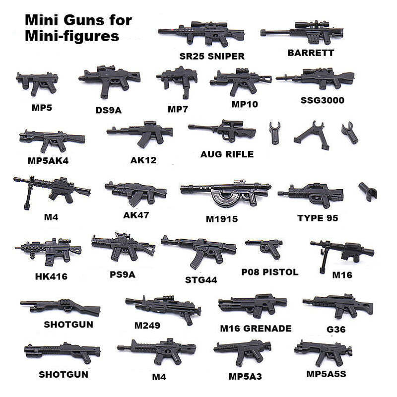 LEGO互換 銃・武器 約27点セット　ライフル ショットガン 拳銃