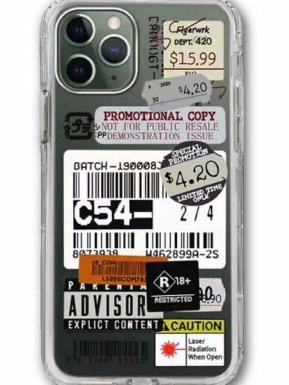 P-93 AINONE] iPhone13mini ケース おしゃれ ステッカー ラベルタイプ ロゴ スマホ 携帯 (iPhone13mini, ピクチャーカラーA)