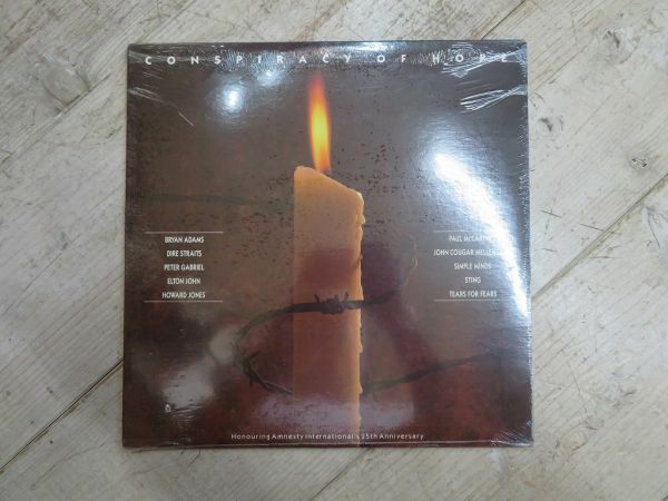 【未開封/未使用】 LP盤 Various/Rock For Amnesty 1986年 検索用⇒ Peter Gabriel/Elton John/Sting/Dire Straits/Bryan Adams/D0917