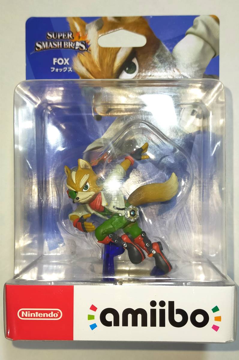 未開封新品 amiibo フォックス (大乱闘スマッシュブラザーズシリーズ) スターフォックス アミーボ